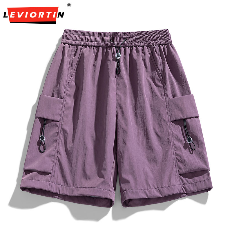 Outdoor Sport Gym - Short cargo d'été en soie glacée