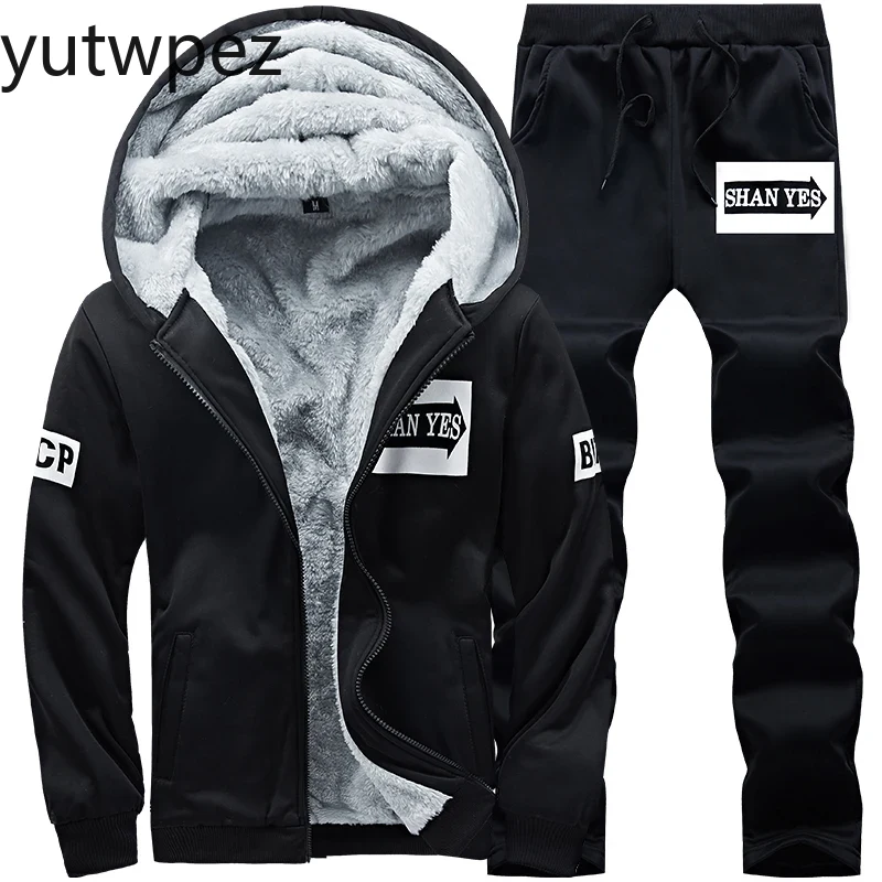 Outdoor Sport Hoodie - Ensemble d'hiver pour homme grande taille