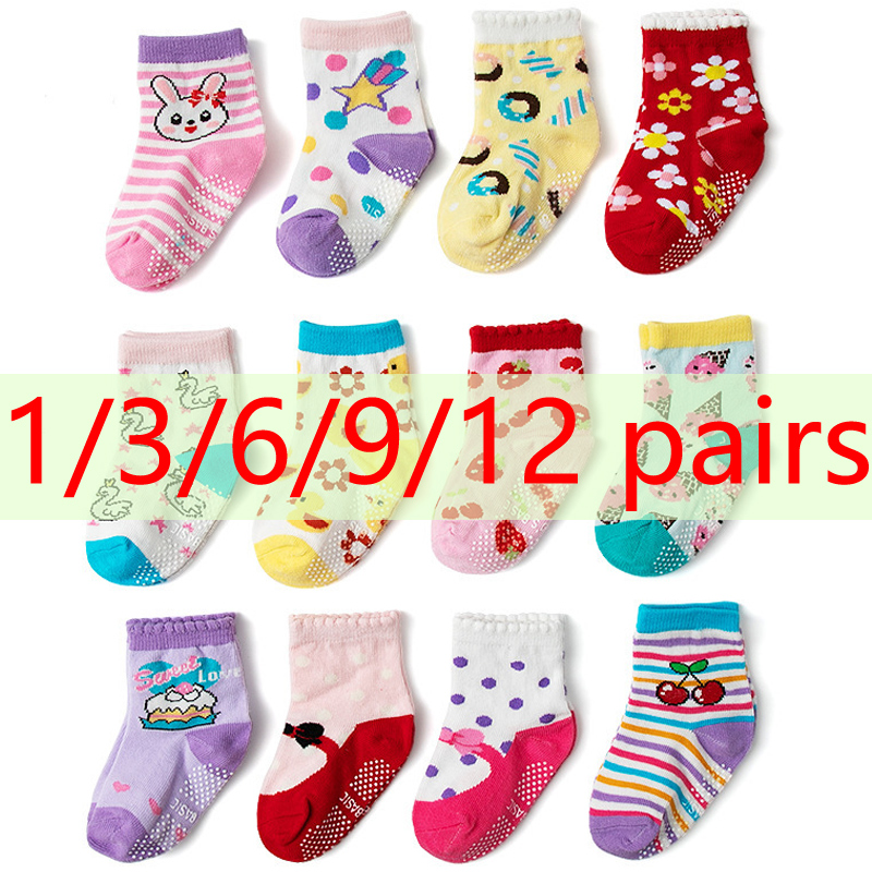 Trampoline Park Sock - 1/3/6/9/12 paires enfants chaussettes de sol