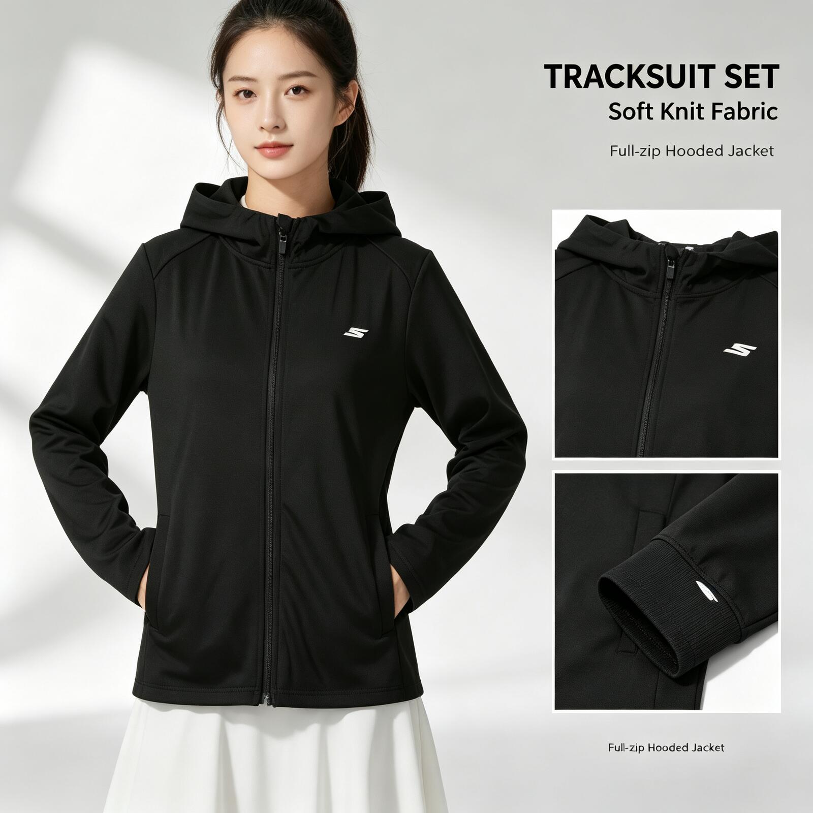 Outdoor Sport Jacket Women'S - SKECHERS Veste à capuche en tricot