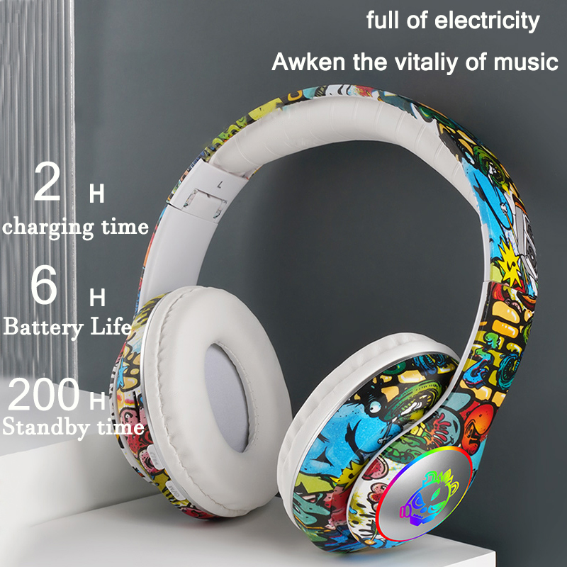 Graffiti Bluetooth casque lumi - Outdoor Sport Activities For Kids avis et prix