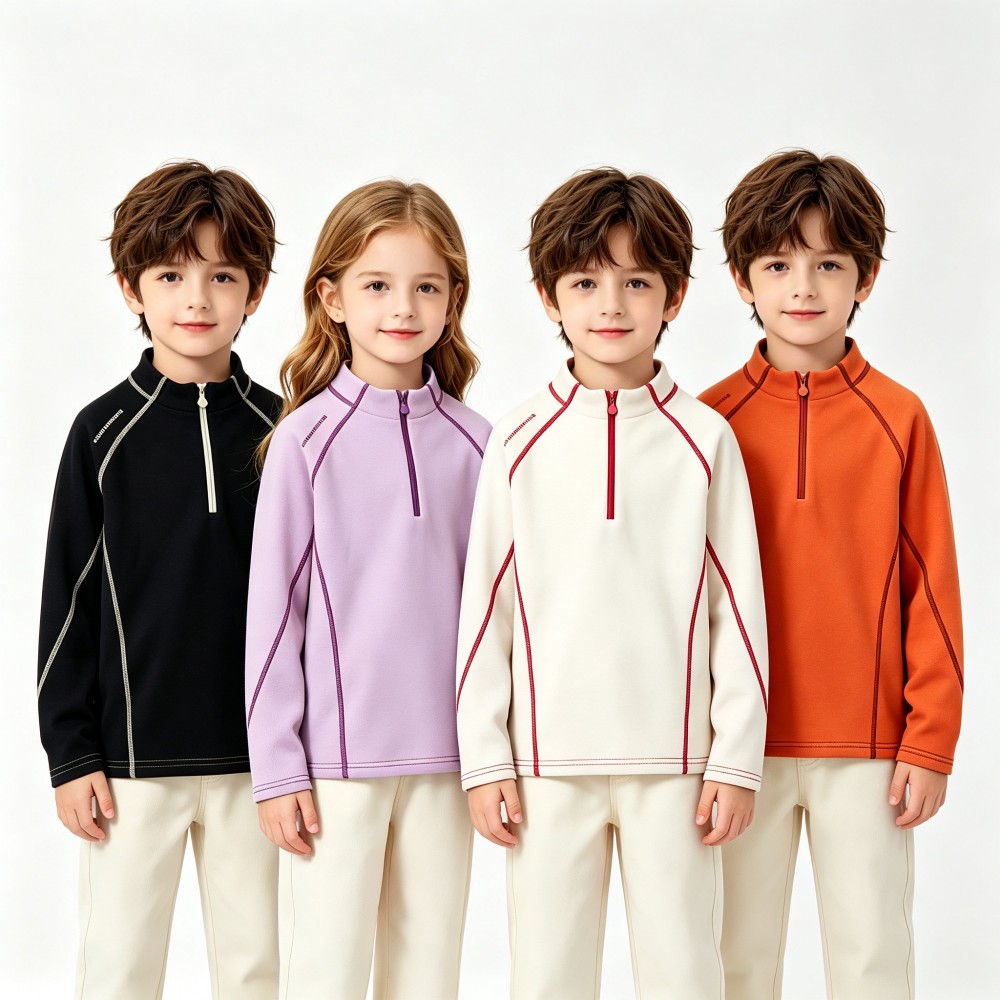 Pull en polaire demi-zip pour  - Outdoor Sport Activities For Kids avis et prix